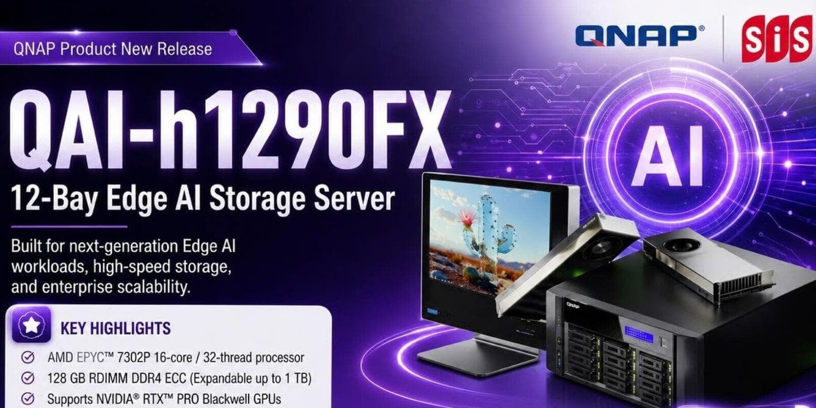 QNAP Product New Release: QAI-h1290FX